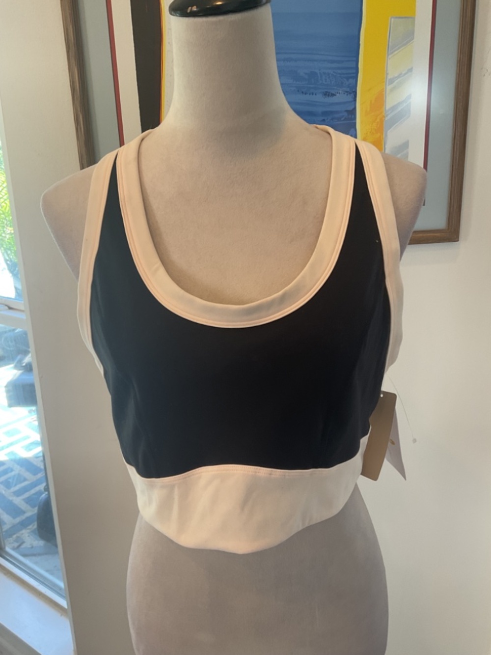 Spiritual Gangster Black & White Sports Bra